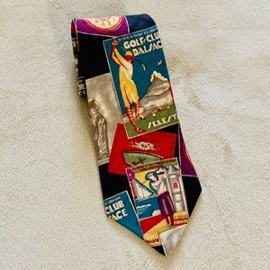 Guess by Georges Marciano Abstract Silk Tie